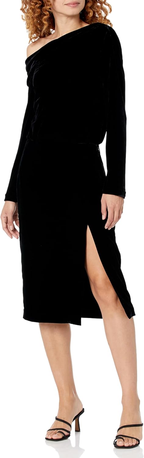 Theory Women's Velvet Off-The-Shoulder Dress