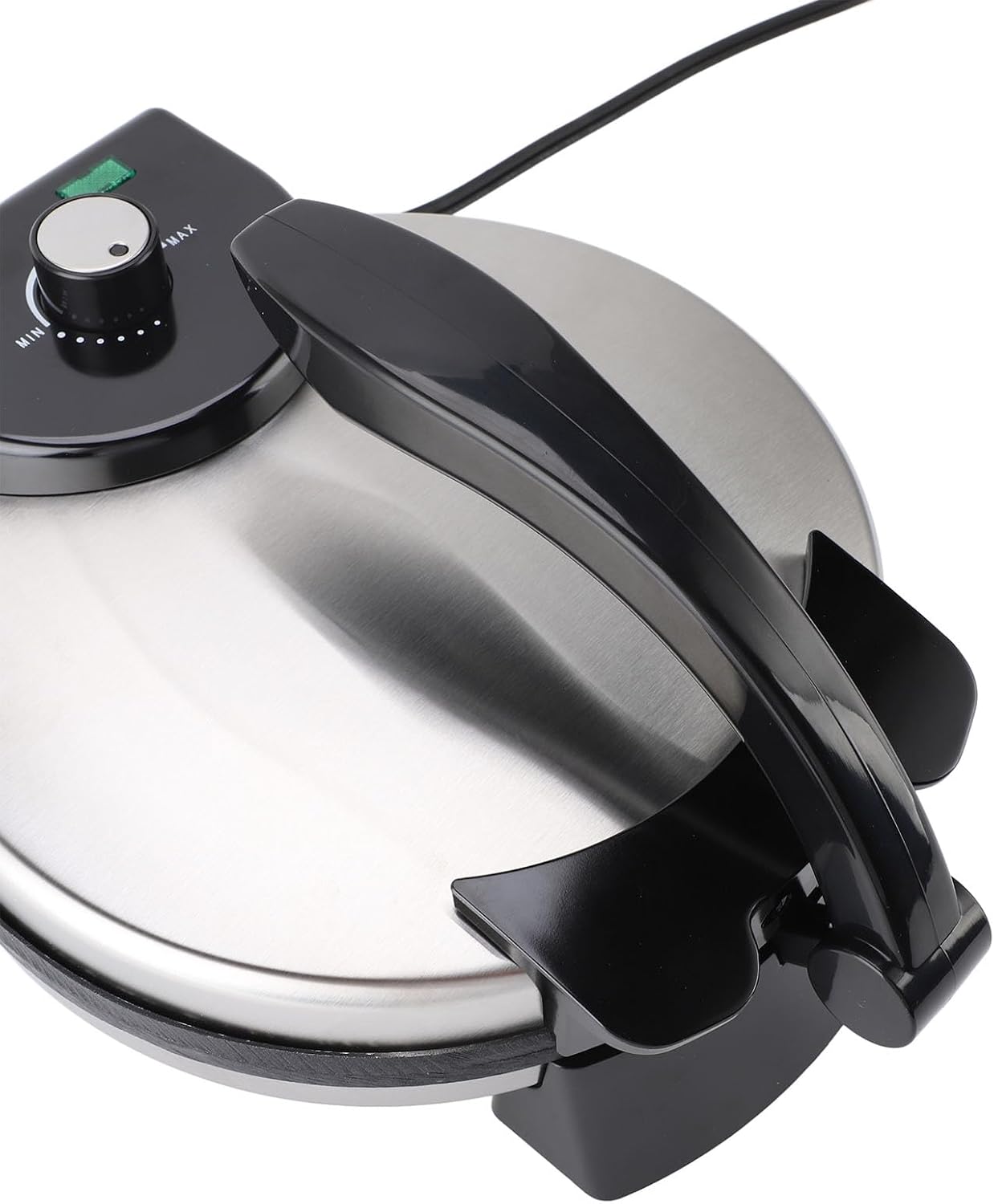 Asixxsix Roti Maker, 1100W 10inch Multipurpose Tortilla Press, Adjustable Temperature Control Non Stick Electric Tortilla Maker to Make Indian Chapati, Tortilla, Roti, Quesadilla