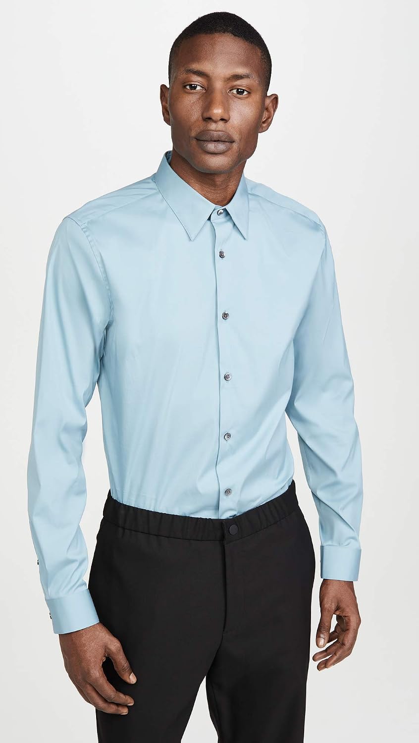 Theory Men's Sylvain Long Sleeve Stretch Button Down Shirt