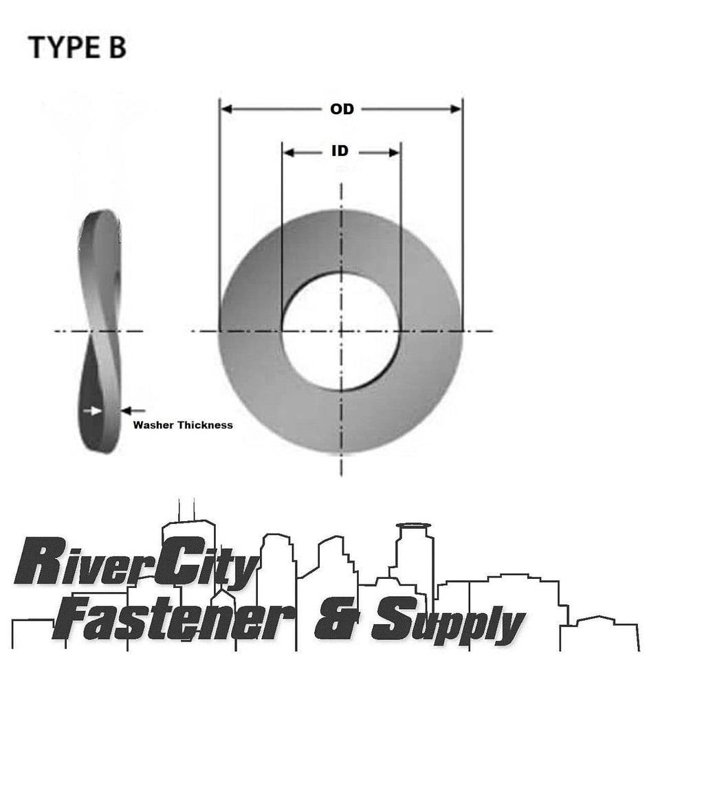 Metric Wave/Curve Washers Assortment 290pc A2 / 18-8 Stainless Steel Din137B Model-FRF-866
