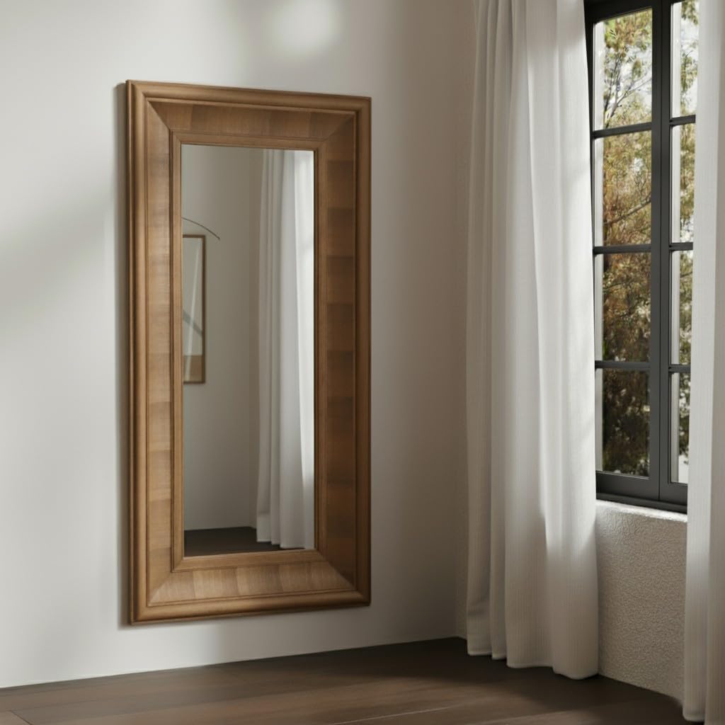 SAFAVIEH Couture Collection - Kaya Black Wood Rectangle Mirror