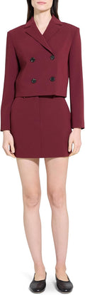 Theory Women's Crop Double-Breasted Jacket