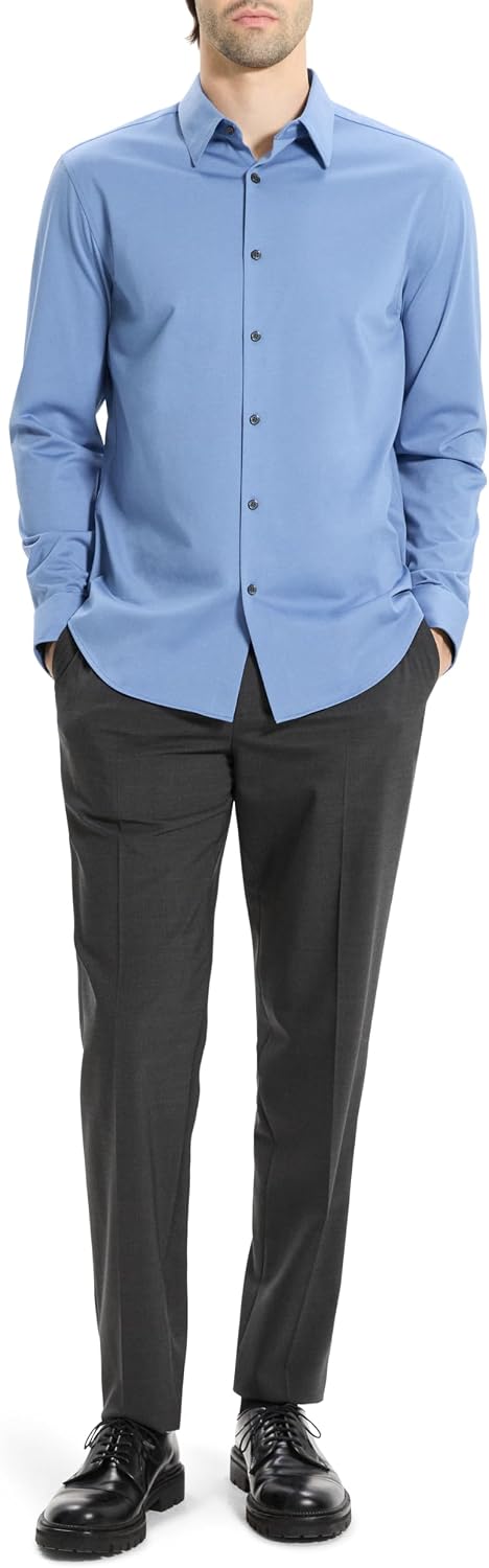 Theory Men's Sylvain Shirt in Structure Knit