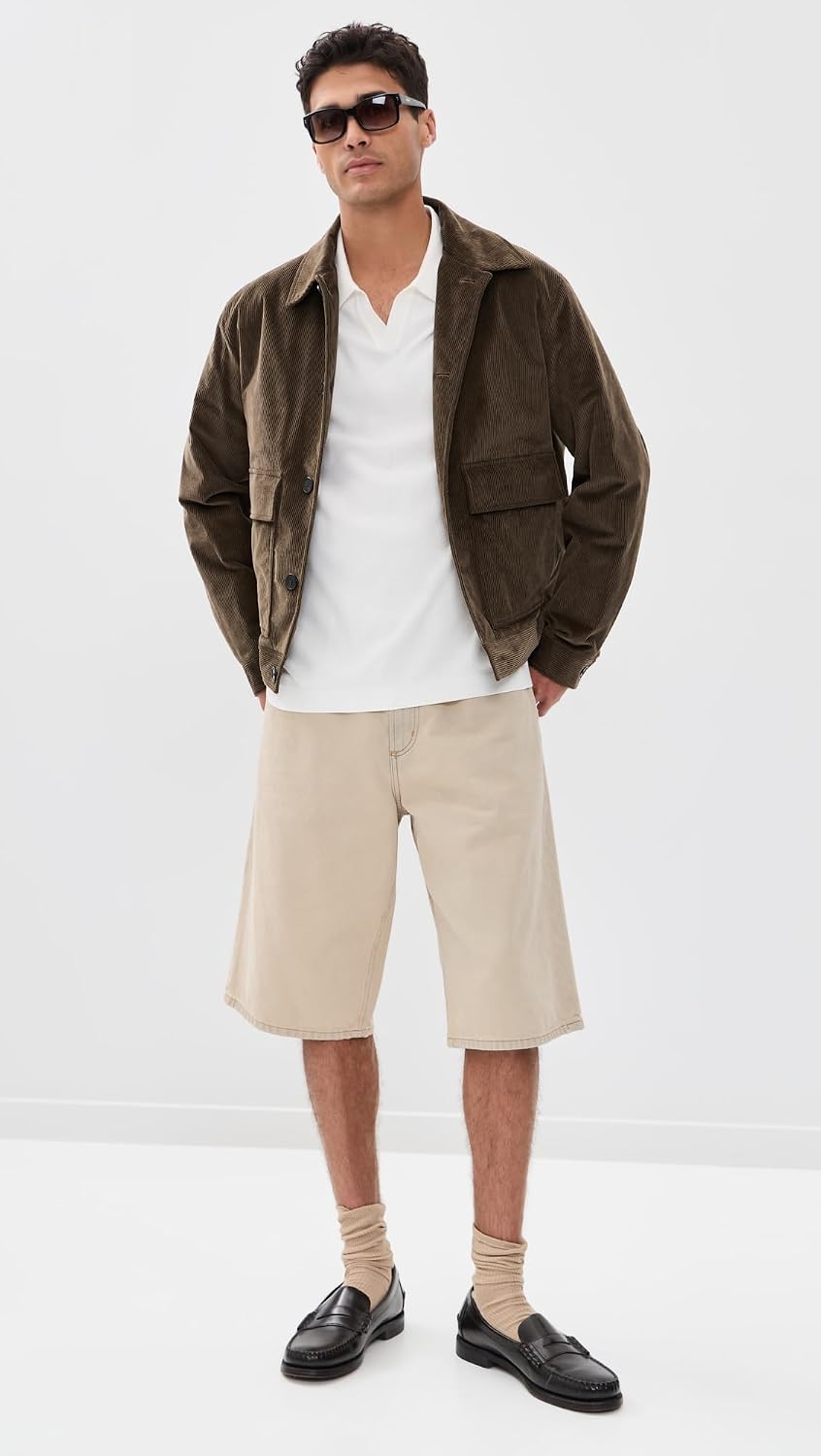 Theory Men's Brenan Johnny Collar Polo in Fine Bilen
