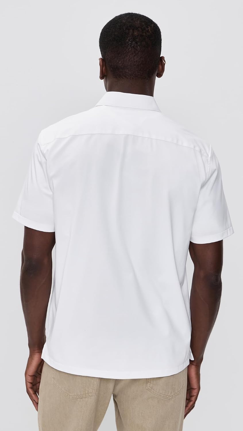 Theory Men's Structure Knit Irving Short Sleeve Shirt