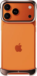 Arc Pulse Compatible with iPhone 17 Pro Max Phone Case (2025), Minimalist Protective Shock Absorption Aerospace Grade Aluminum Shells + Elastomer Inlays Easy Fit 6.9 inch Rose Bronze