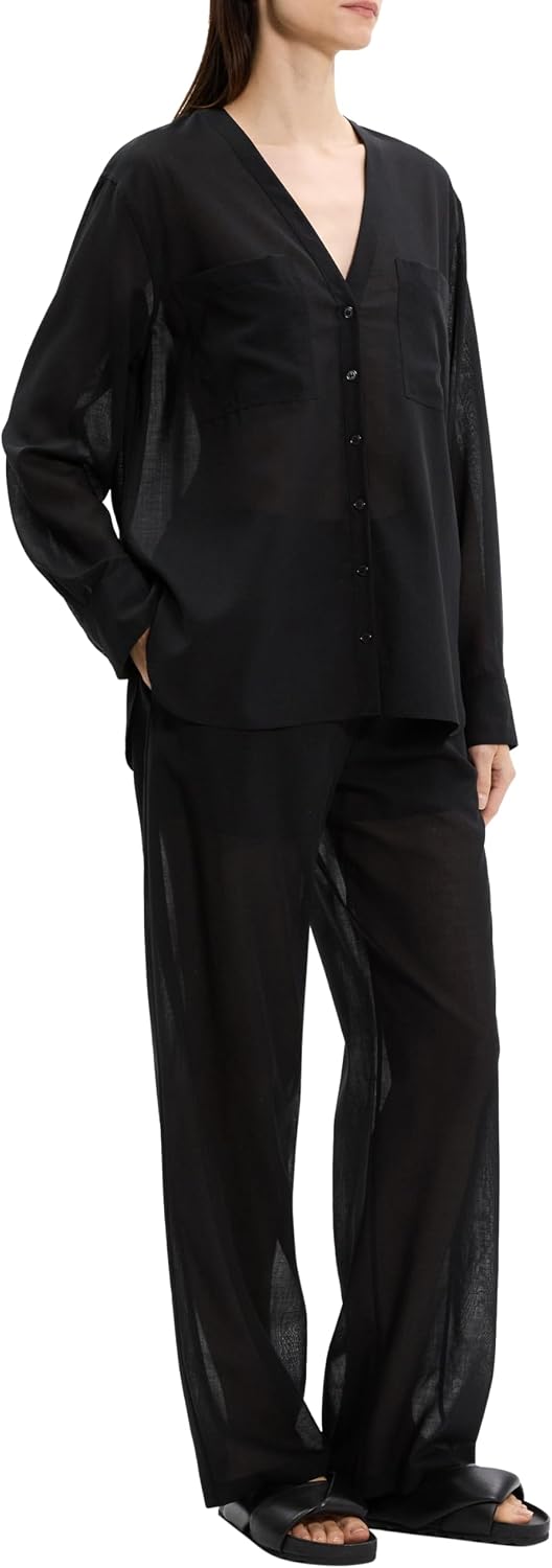 Theory Women's Os Nc Pkt Shirt