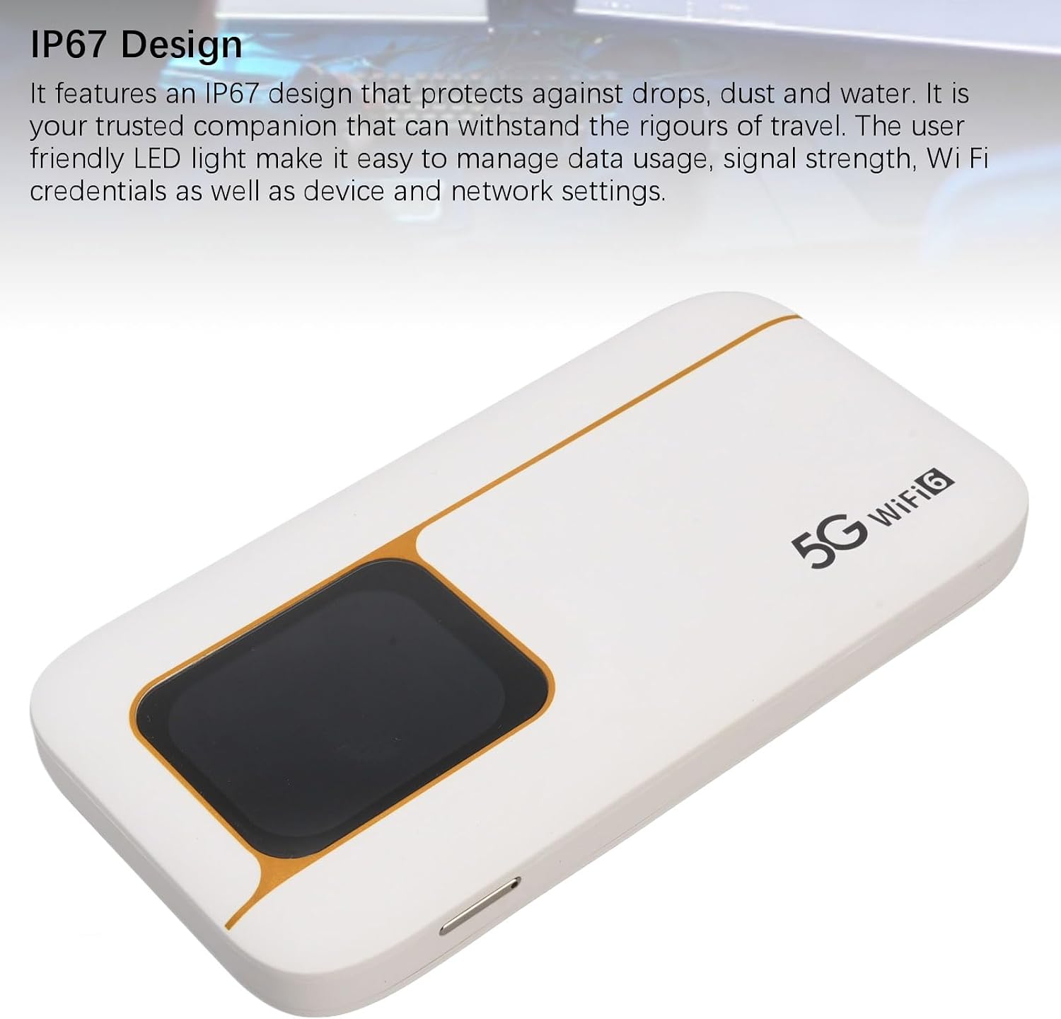 5G Mobile Wi Fi Hotspots, Portable Travel Router, Supports 16 Users, 7100mAh Large Battery, Pocket Wi Fi Device for Secure Internet at Home Or