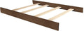 CC KITS Universal Wooden Bed Rails for Twin & Full-Size Beds – Includes Hook-On & Bolt-On Brackets with Support Slats – Solid Wood Construction – Replacement Bed Rail (Brown/Pecan/Walnut, Twin-Size)
