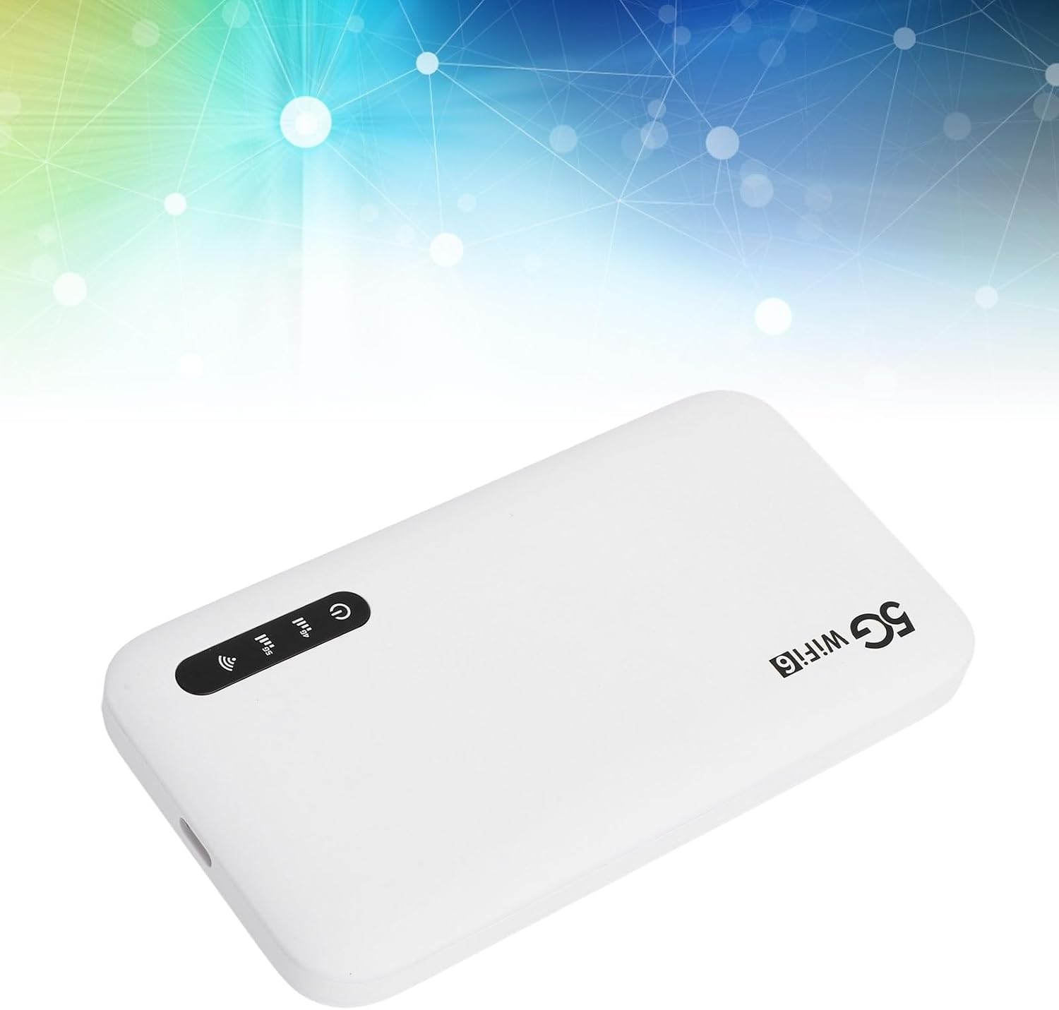 5G Wi Fi 6 Mobile Hotspot Router, 2.4/5.8GHz Band Portable Wi Fi Device, 5G Modem with SIM Cards Slot, Up to 16 Devices, IP67 Water, for Phone Tablet
