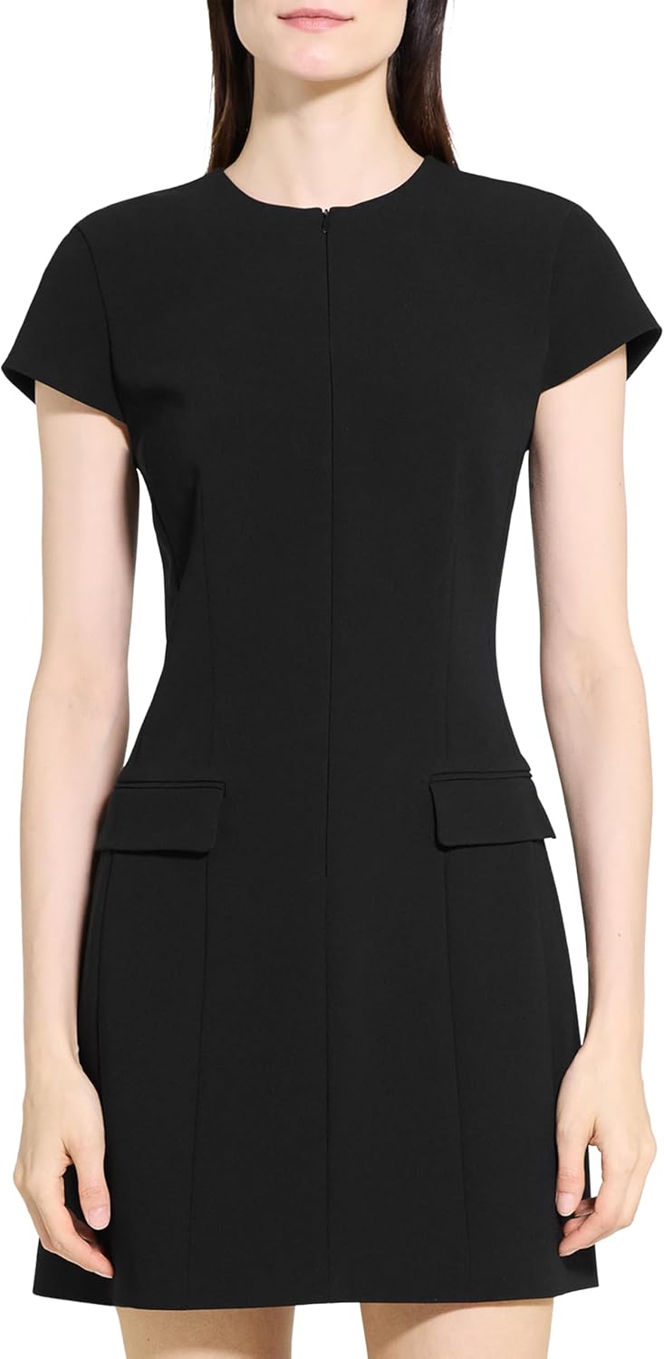 Theory Women's Tailor Zip Mini Dress