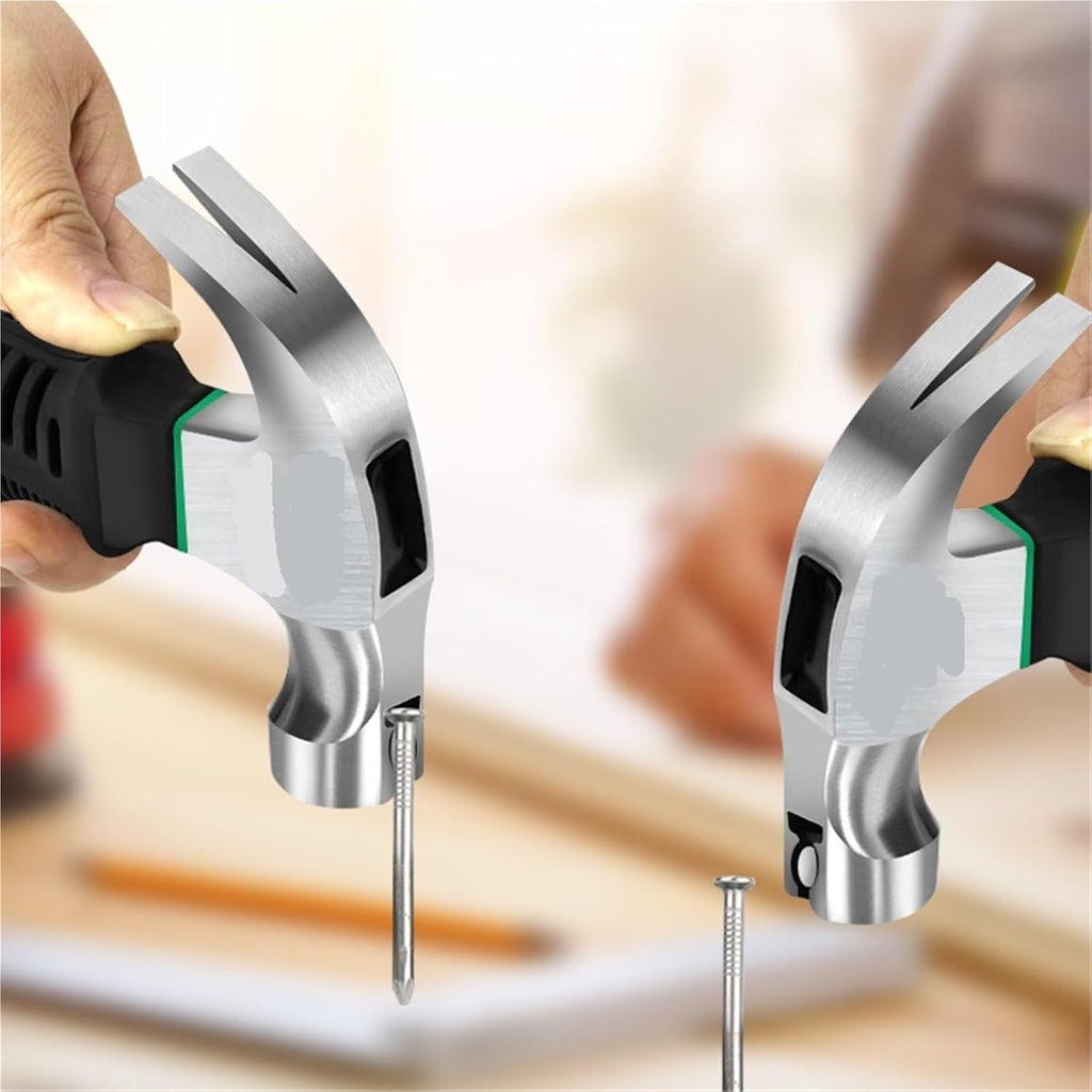 Mini Claw Hammer for Woodworking Stainless Steel Shockproof Multifunction Hand Tool