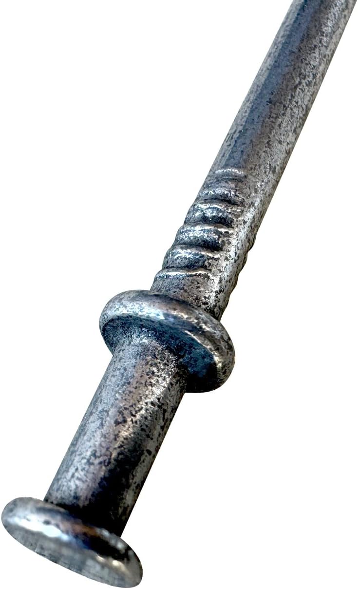 Sandbaggy 16d Duplex Nails (3.5' Long) - Temporary Construction, Concrete Forms, Scaffolding - 8 Gauge Steel - Smooth Shank, Flat Head - Removable/Reusable (2000)