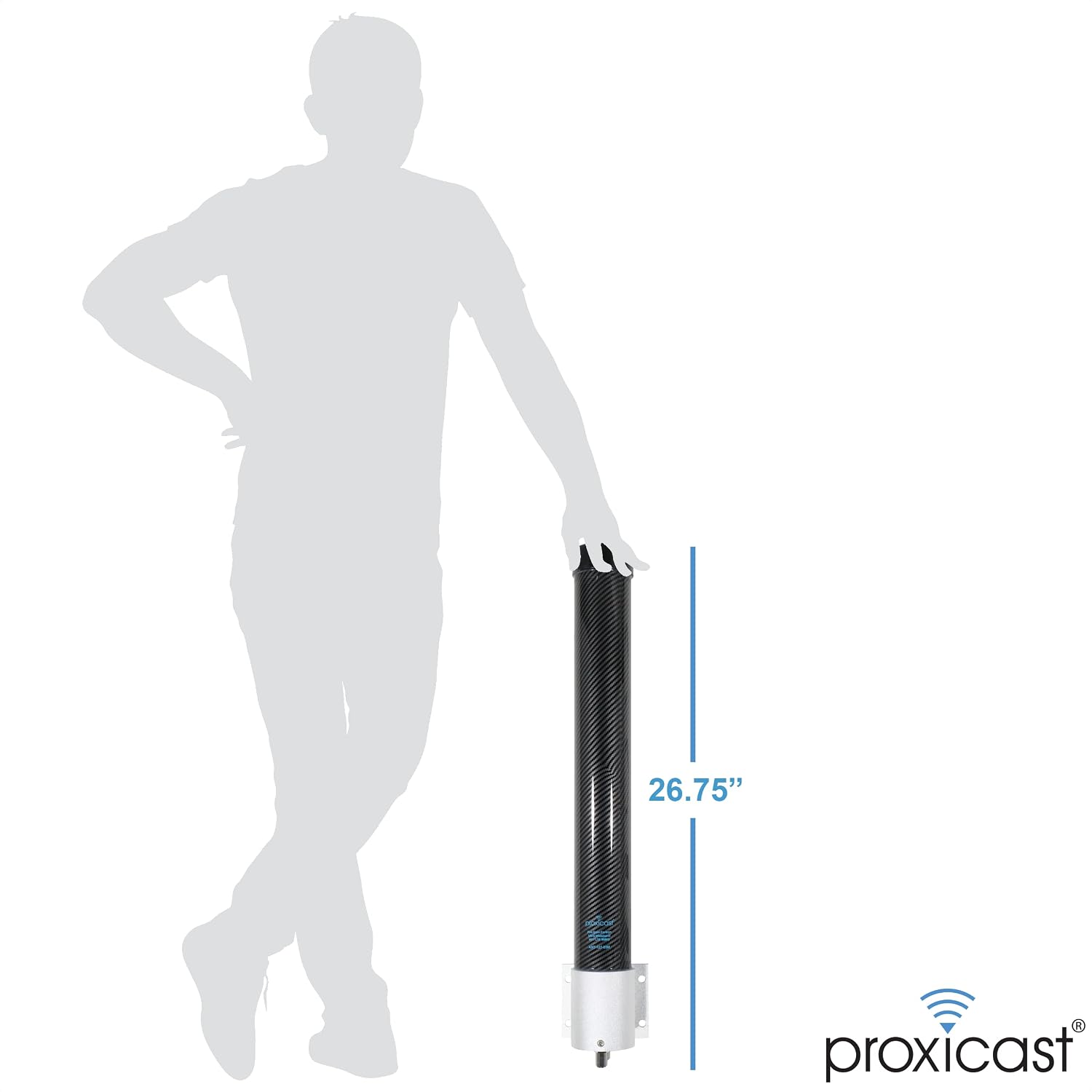 Proxicast Pro-Gain 4G / 5G MIMO Antenna - Wide-Band Omni-Directional for Cellular Modems & Routers on Verizon, ATT, T-Mobile, Telus, Bell Canada, Rogers, Movistar, Telcel, Claro (ANT-127-05M Carbon)
