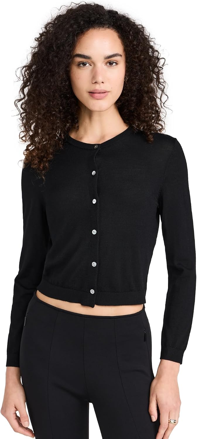 Theory Women's Crop Crew Cardigan
