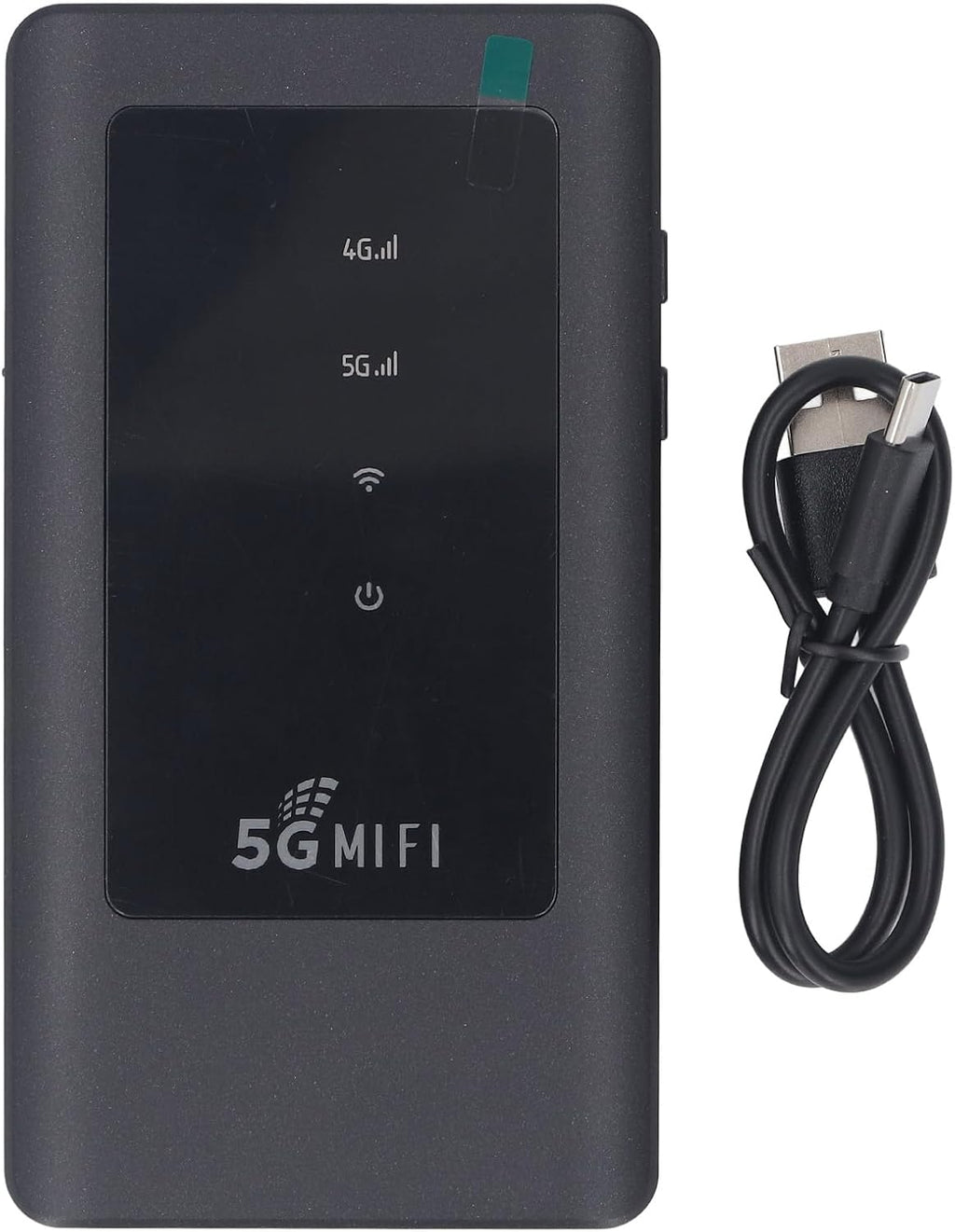 Vikye Portable WiFi Hotspot, 5G WiFi6 2.77Gbps Mobile Router with Nano SIM Card Slot, for Travel Supports 16 Devices USB C Power, Black