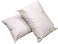 12 Pack MediCheck White Vinyl Covered Bed Pillows - Wipeable Easy Clean - Soft Low Profile Non-Fluffy Support - 20 in x 26 in