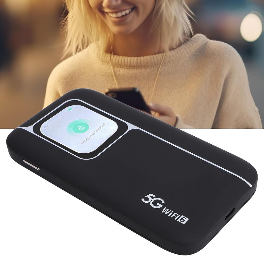 Mobile Hotspot, 5G LTE Router, Internet Dongle, Up to 2.77Gbps Download Speed, 7100mAh, Connects Up to 16 Devices, Compatible with Mobile Phones Laptops Desktops Tablet