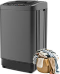 Nictemaw 2.4 Cu.ft Portable Washing Machine, 17.8 lbs Capacity Full Automatic Washing Machine with 10 Wash Programs, LED Display & Drain Pump, Portable Washer for Apartments, RV, Dorm, Home