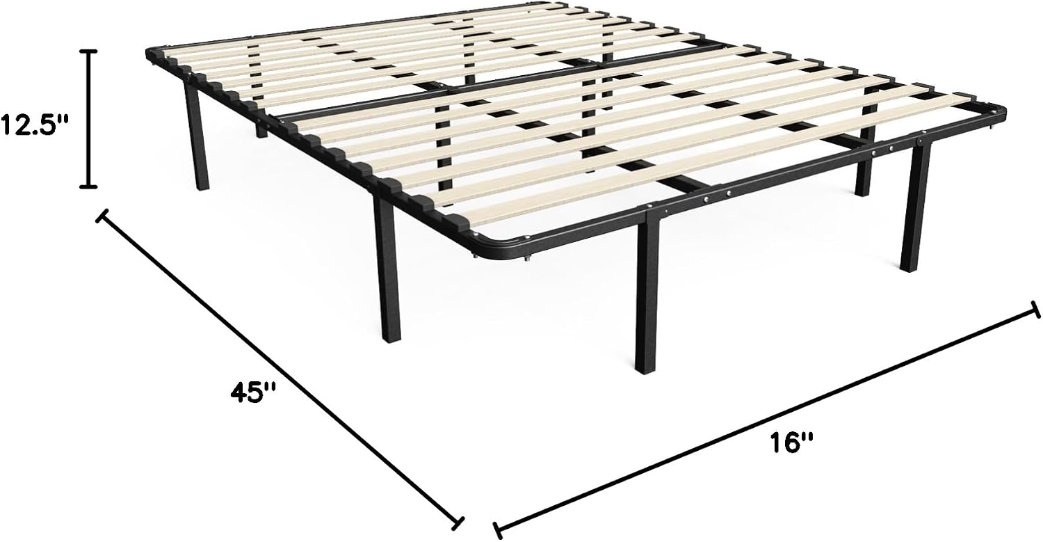 Sleep Master MyEuro Smartbase/Wooden Slats Mattress Foundation, Queen