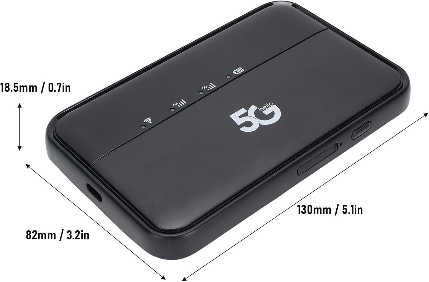 5G Mobile Hotspot, WiFi 6 Portable Router 2.77Gbps Internet with 10000mAh Battery and Nano SIM Card Slot, for Travel and Business