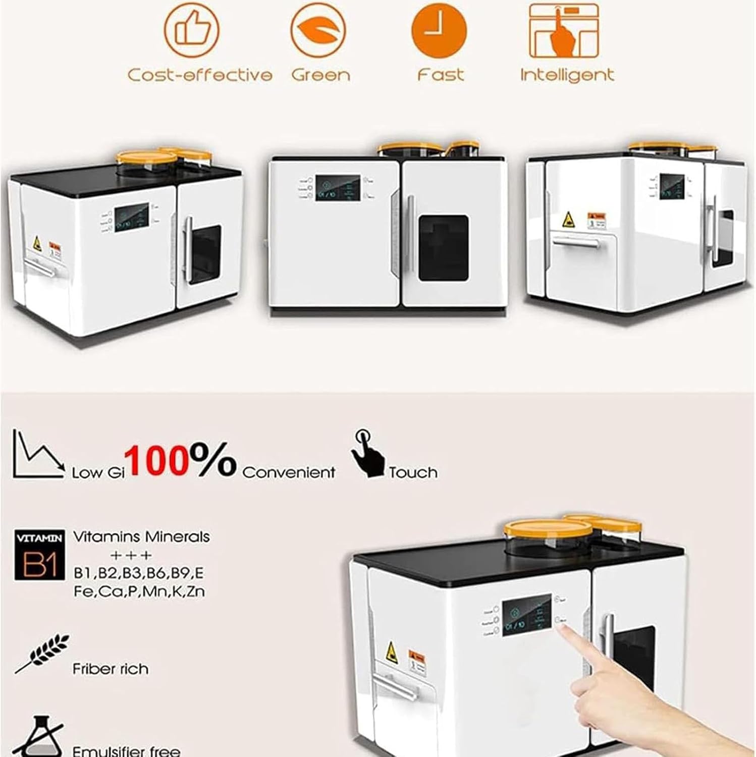 Fully Automatic Roti Maker with Touchscreen - One-Click 20-Piece Batch for Roti, Chapati, Tortilla & Pancake - Adjustable Thickness