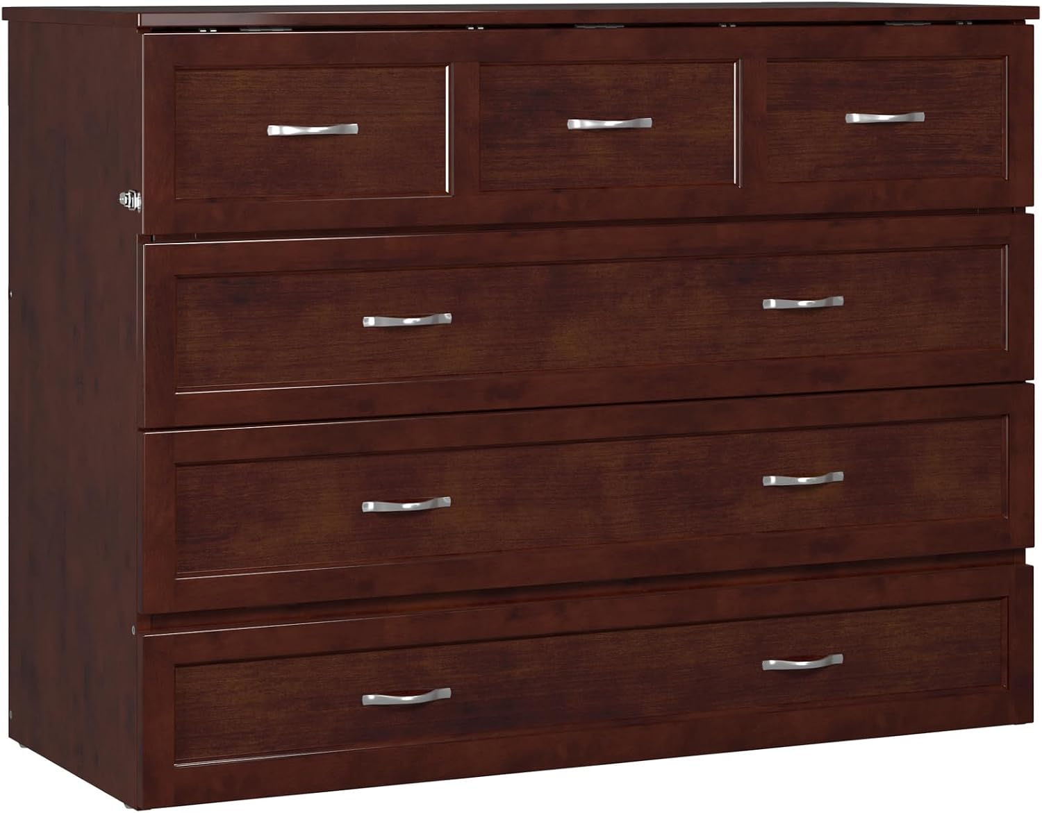 AFI Deerfield Murphy Bed Chest Full, Walnut