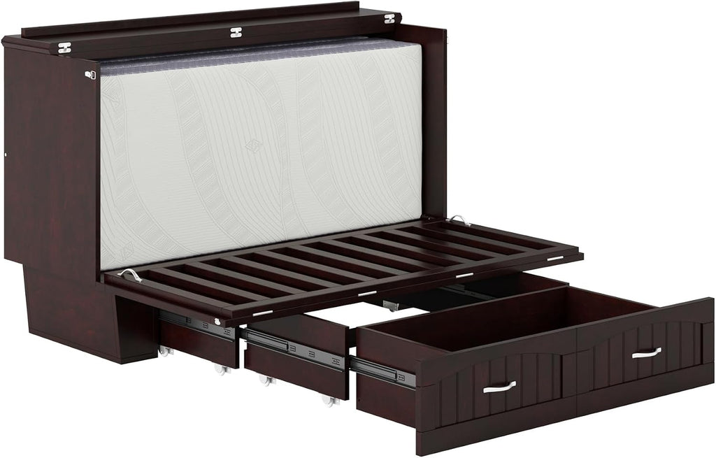 AFI Nantucket Murphy Bed Chest, Queen, Espresso