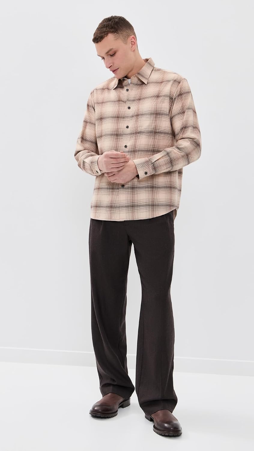 Theory Men's Faded Check Weekend Shirt