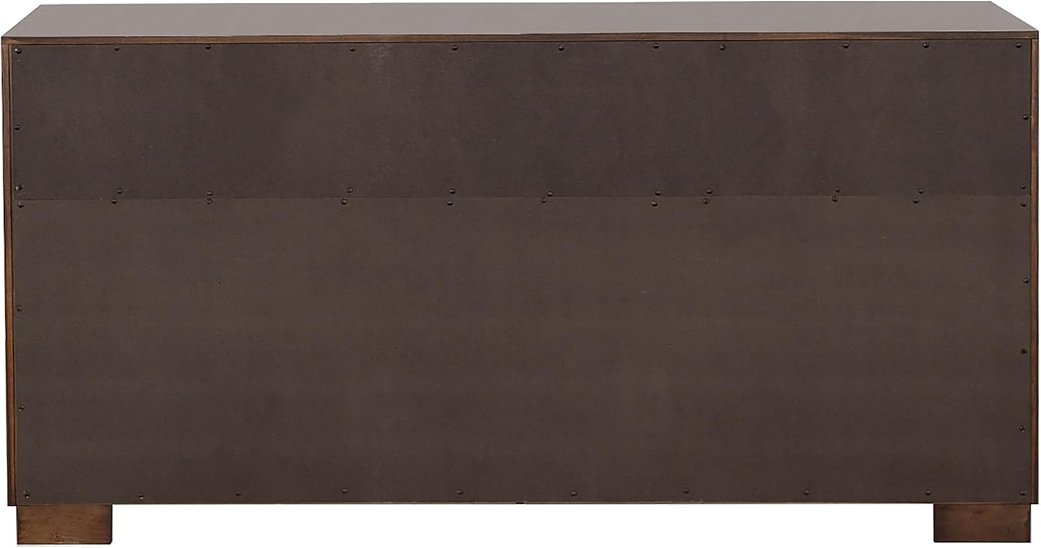 Coaster Home Furnishings Jessica Contemporary 5-Piece Bedroom Set California King Size LED Storage Bookcase Bed Frame 47-inch Headboard Cappuccino 200719KW-S5