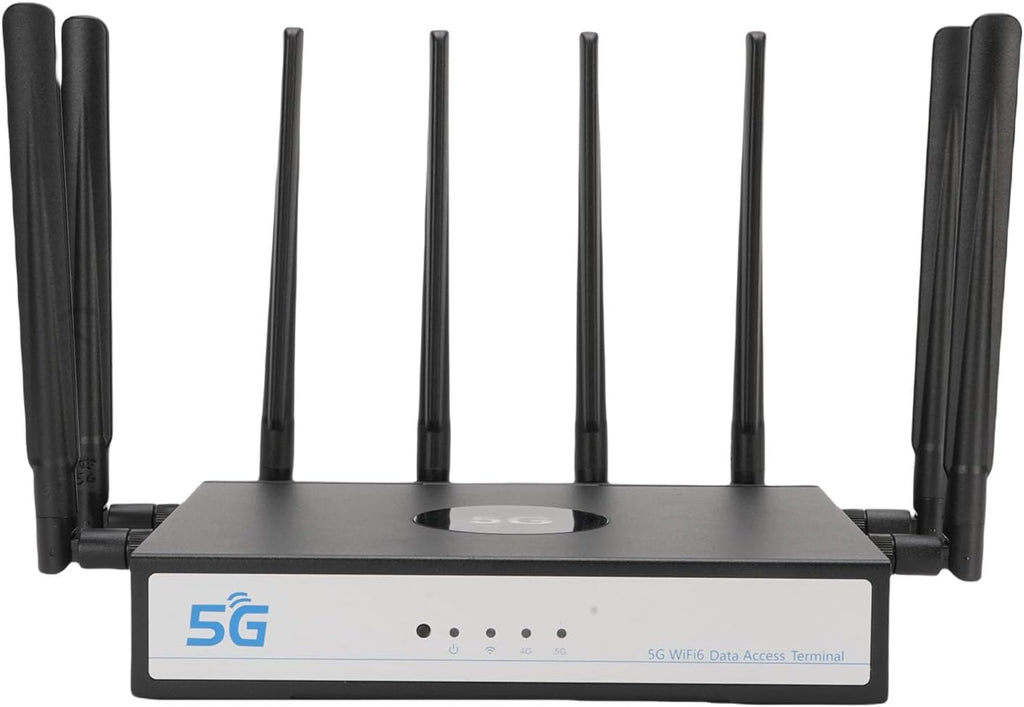 Dual Band 5G WiFi 6 CPE Router, NR SA NSA 5G Cellular Router with SIM Card Slot,2.5Gbps WAN/LAN Port, SDX62, 4x4 MU MIMO, Detachable Antennas, 100 Devices Simultaneously (Black)