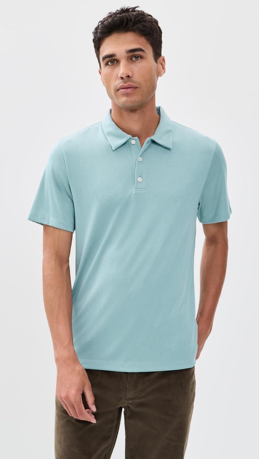 Theory Men's Bron Polo in Cosmos