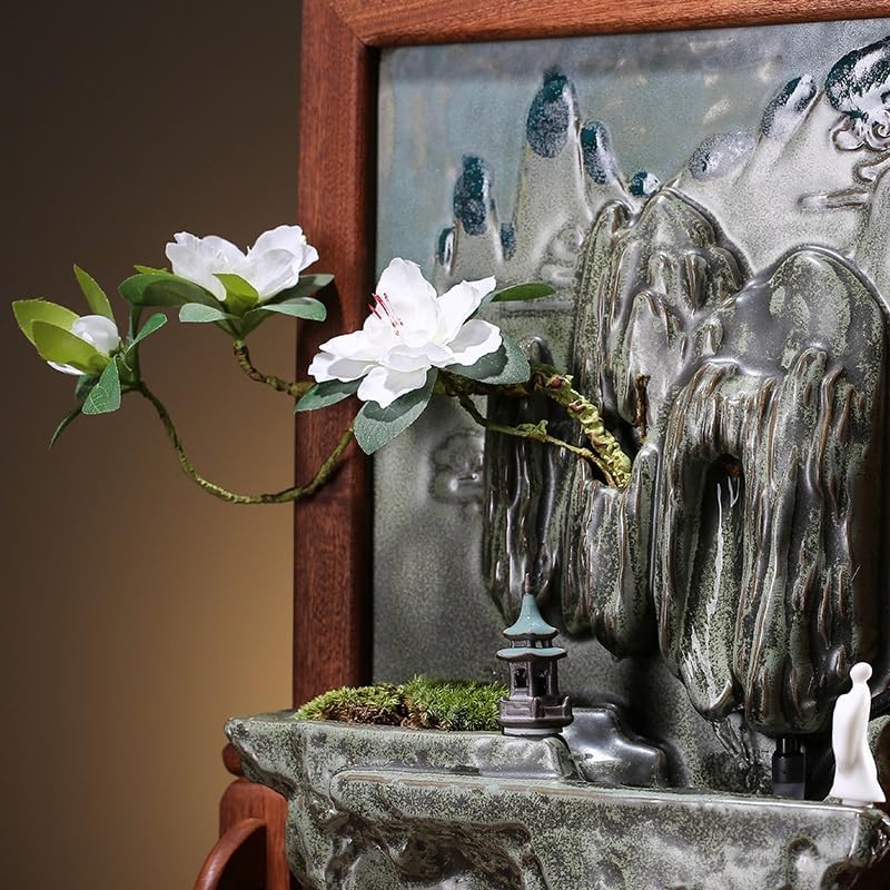 Tabletop Waterfall Tabletop Fountain Rockery Water Fountain Small Ornaments Indoor Desktop Landscape Decoration Tabletop Water Fountain