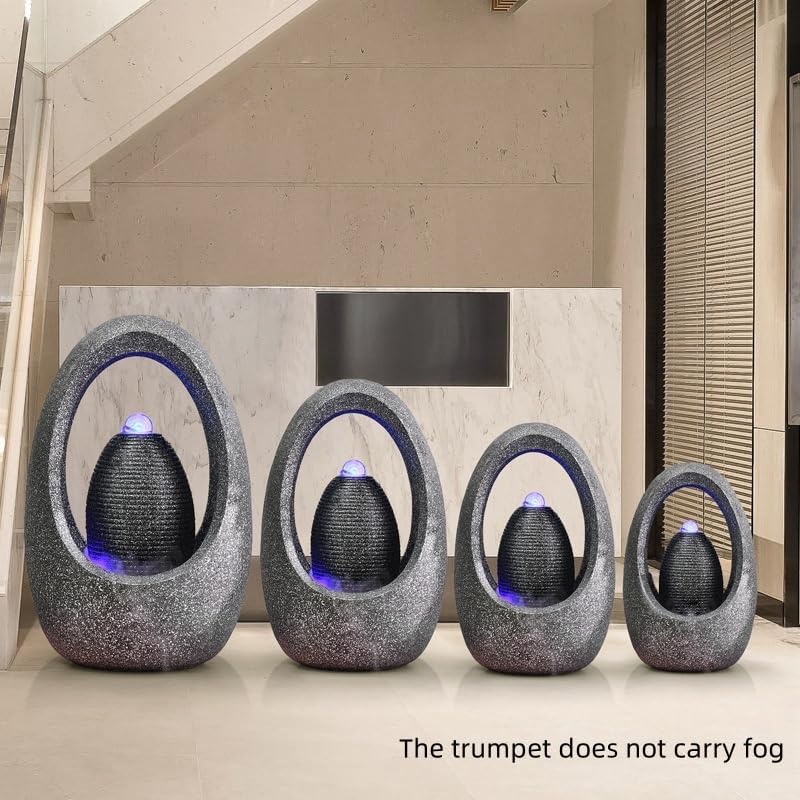 Tabletop Water Fountain Indoor - Water Fountain Decor for Meditation, Relaxation for Yoga, Study, Tea, Living Room, Office, Beauty Club Decor (Medium)