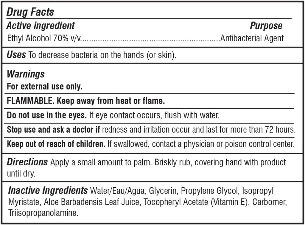 JERMEE Moisturizing Hand Sanitizer Gel, 70% Alcohol - Kills 99.99% Germs, Enhanced with Vitamin E and Aloe Vera - Crystal Clear Gel, Refreshing Scent, Made in USA - 1 Gallon 4 Pack