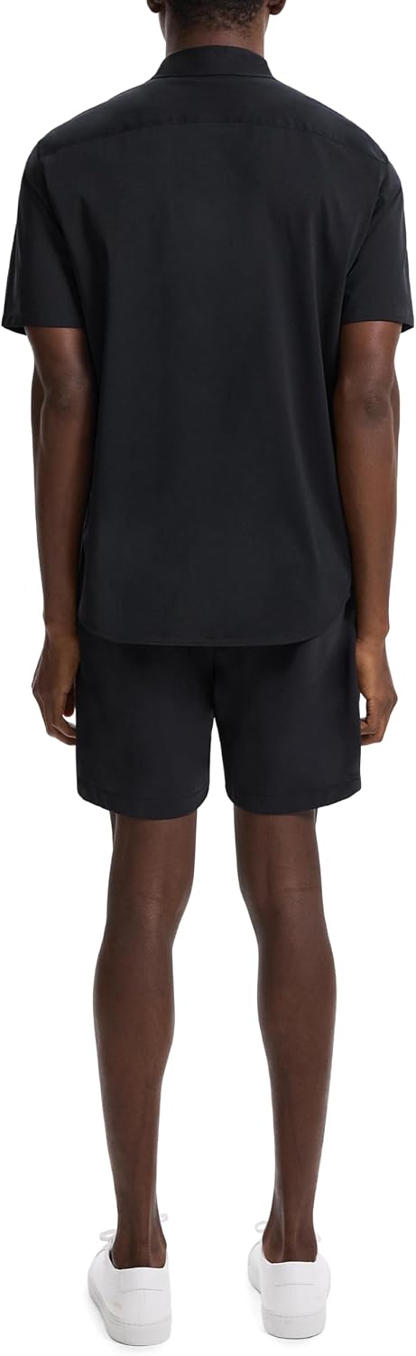 Theory Men's Irving Short Sleeve in Structure Knit