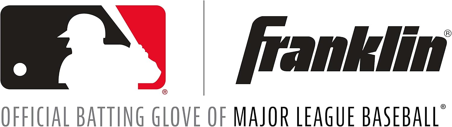Franklin Sports MLB Baseball Batting Gloves - Shok-Sorb X Batting Gloves for Baseball + Softball - Adult + Youth Padded Non-Sting Batting Glove Pairs - Multiple Colors + Sizes