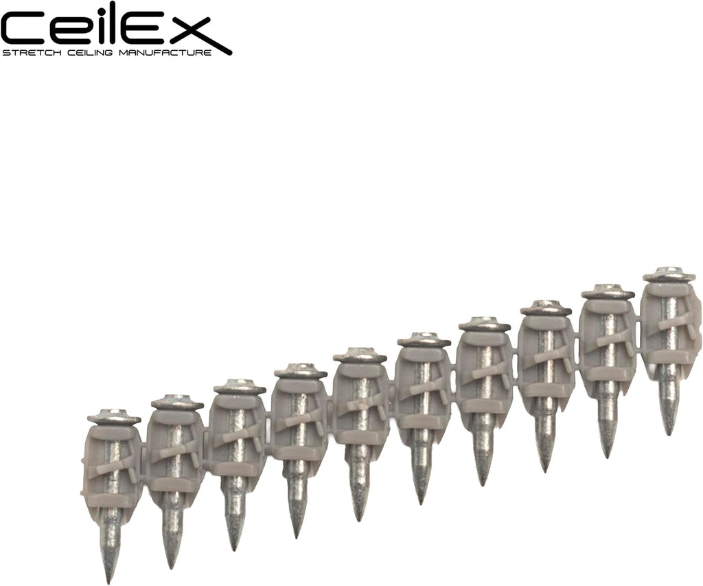 1000x Collated Concrete Nails 5/8''-16mm, 3/4''-19mm, 7/8''-22mm, 1''-25mm,1 1/16''-27mm,1 1/4''-32mm,500x 1 1/2''-38mm,or 200x Plastic Cable Trunking Fastener -for Hilti only B4 MX,BX4 (7/8'' (22mm))