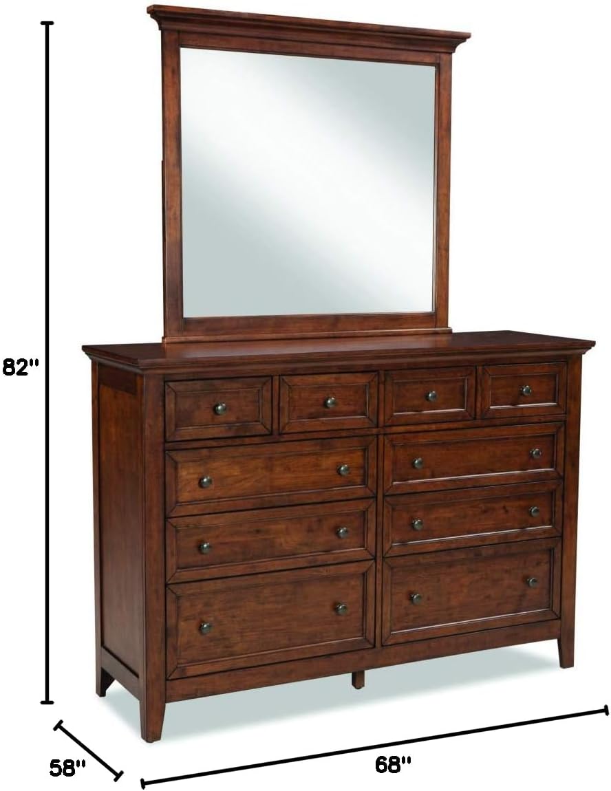 Intercon San Mateo Queen Size 5 Piece Storage Bedroom Set Tuscan Finish