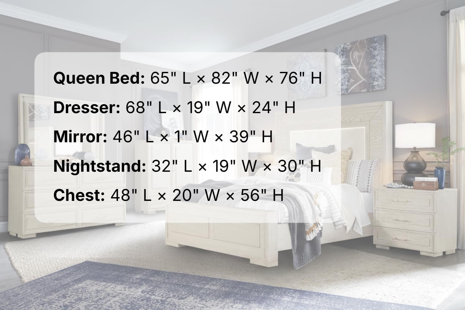 First of a Kind Celine Modern 5 Piece Queen Bedroom Set with Warm Wood Finish Clean Contemporary Design Coordinated Furniture Collection