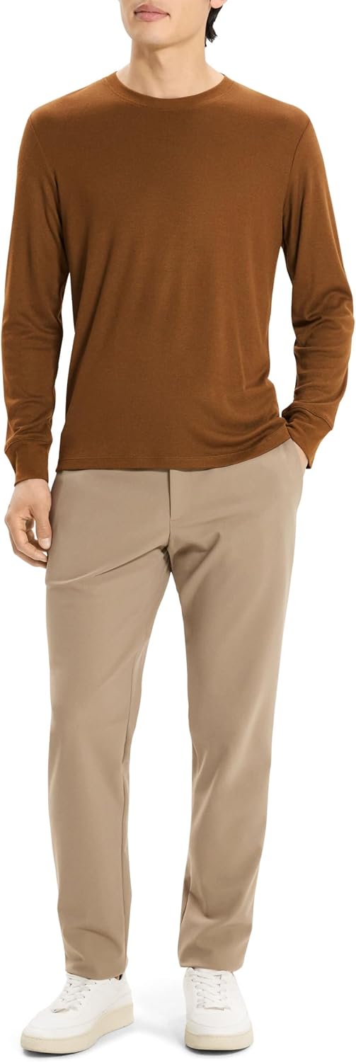 Theory Men's Essential Tee Long Sleeve in Anenome