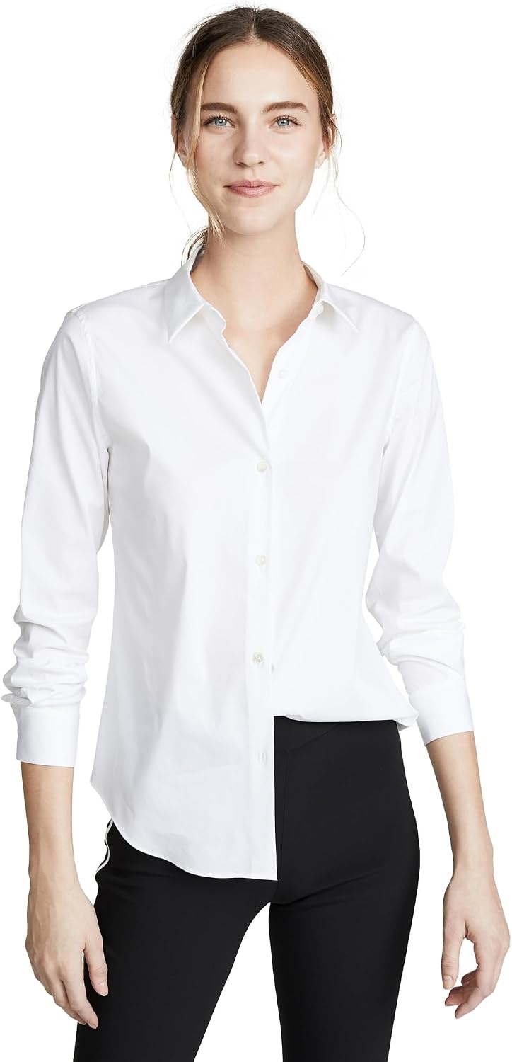 Theory Women's Luxe Tenia Button Down Blouse