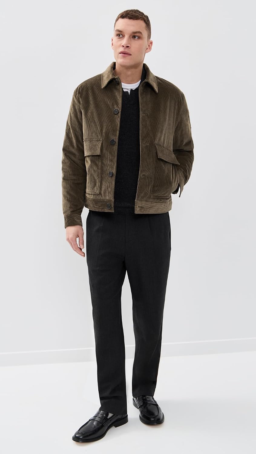 Theory Men's SC Patch Pocket Jacket in Crosby Corduroy