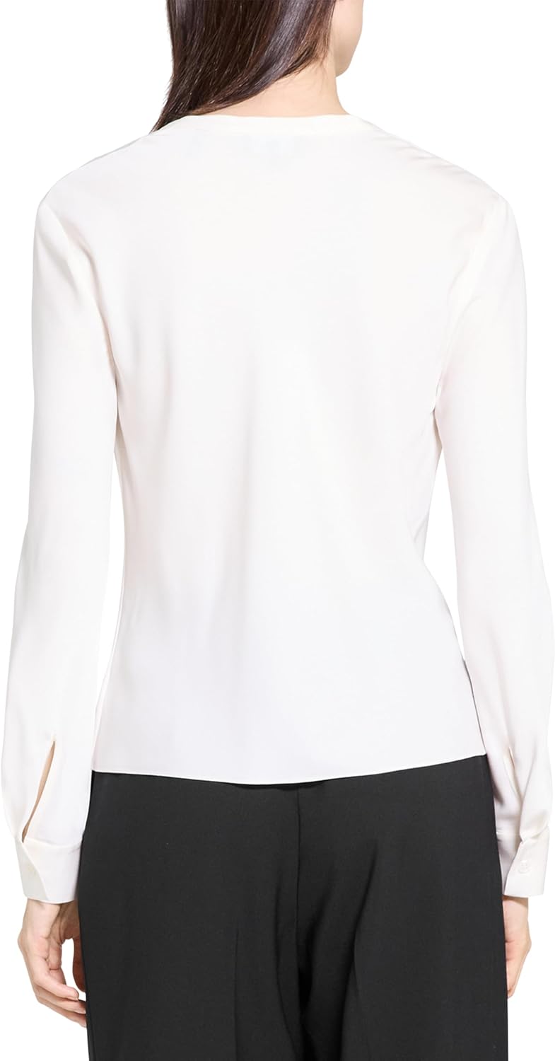 Theory Women's Silk Cowl Blouse
