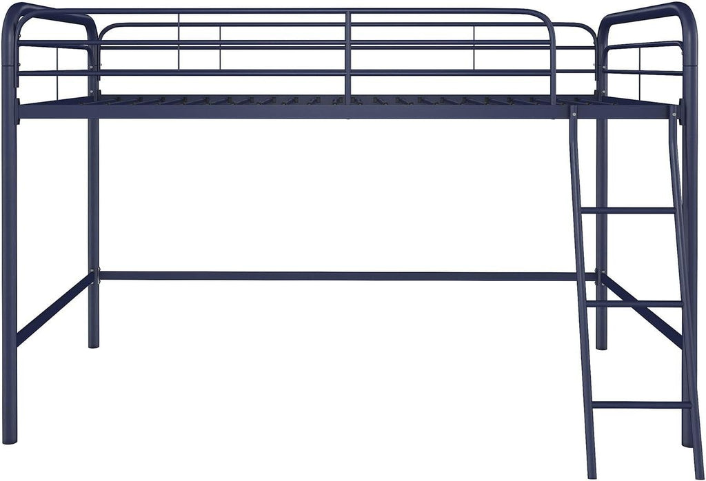 DHP Jett Junior Twin Metal Loft Bed, Navy