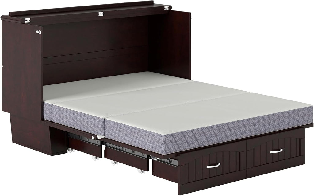 AFI Nantucket Murphy Bed Chest, Queen, Espresso