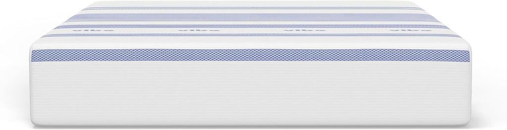 Vibe Gel Memory Foam Mattress, 12-Inch CertiPUR-US Certified Bed-in-a-Box, Twin, White