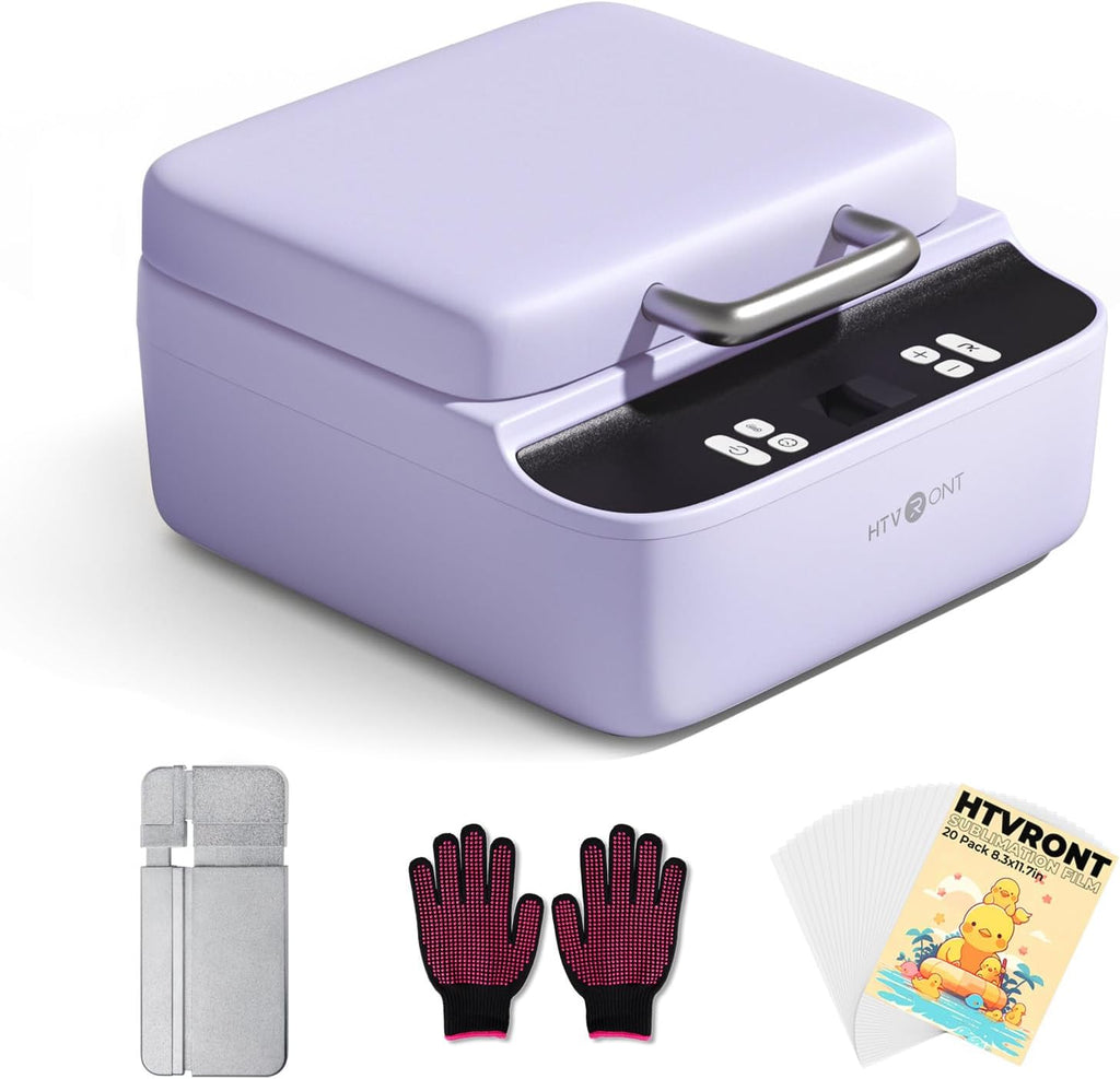 HTVRONT Phone Case Heat Press Machine Compatible with iPhone - H17 Phone Case Auto Heat Press with 3D Vacuum Heat, Precise Temperature Sublimation Phone Case Press Machine for Badges, Coasters, etc