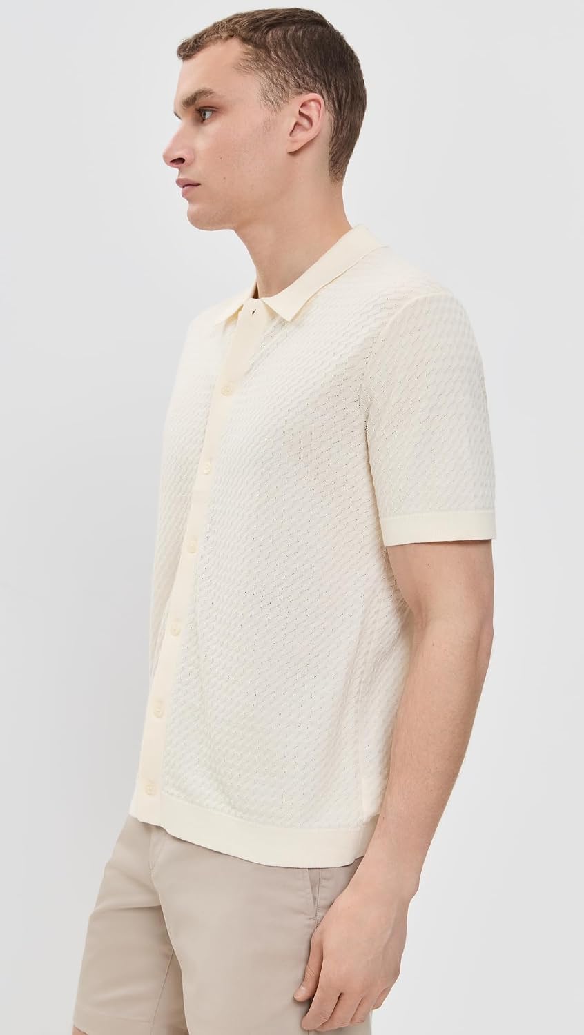 Theory Men's Cairn Short Sleeve Shirt in Cotton