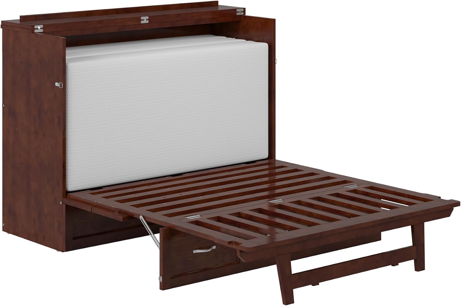 AFI Deerfield Murphy Bed Chest Full, Walnut